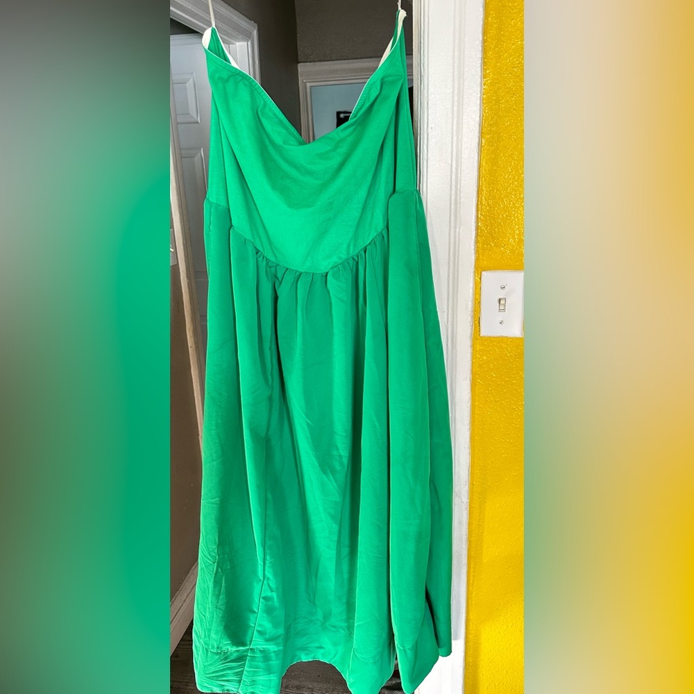 Rainbow Green Maxi Dress